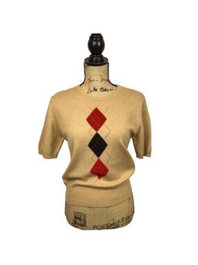 ESCADA Cashmere Blend Argyle Sweater